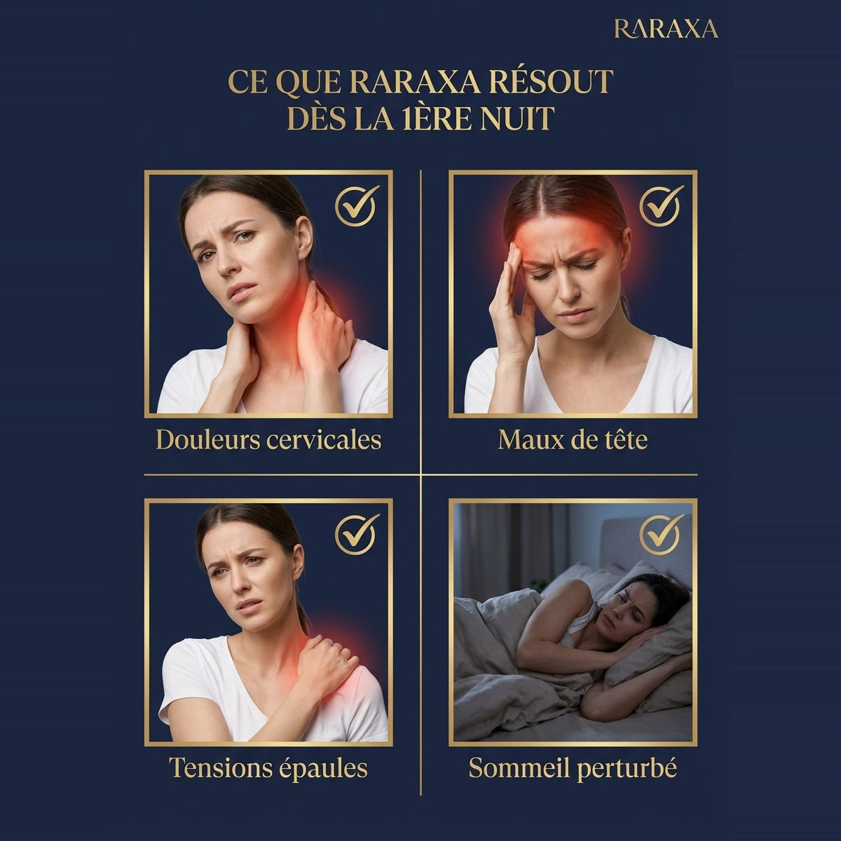 Oreiller cervical à mémoire de forme RARAXA